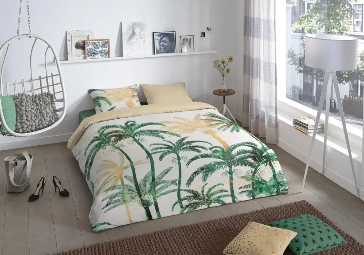 Lenjerie de pat doua persoane 100% bumbac 3 piese Good Morning Bohemian