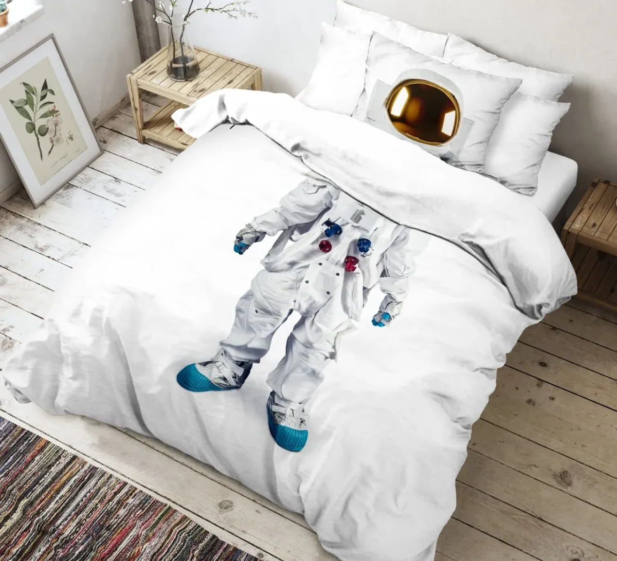Lenjerie single 3 piese bumbac ranforce The Club Cotton Astro