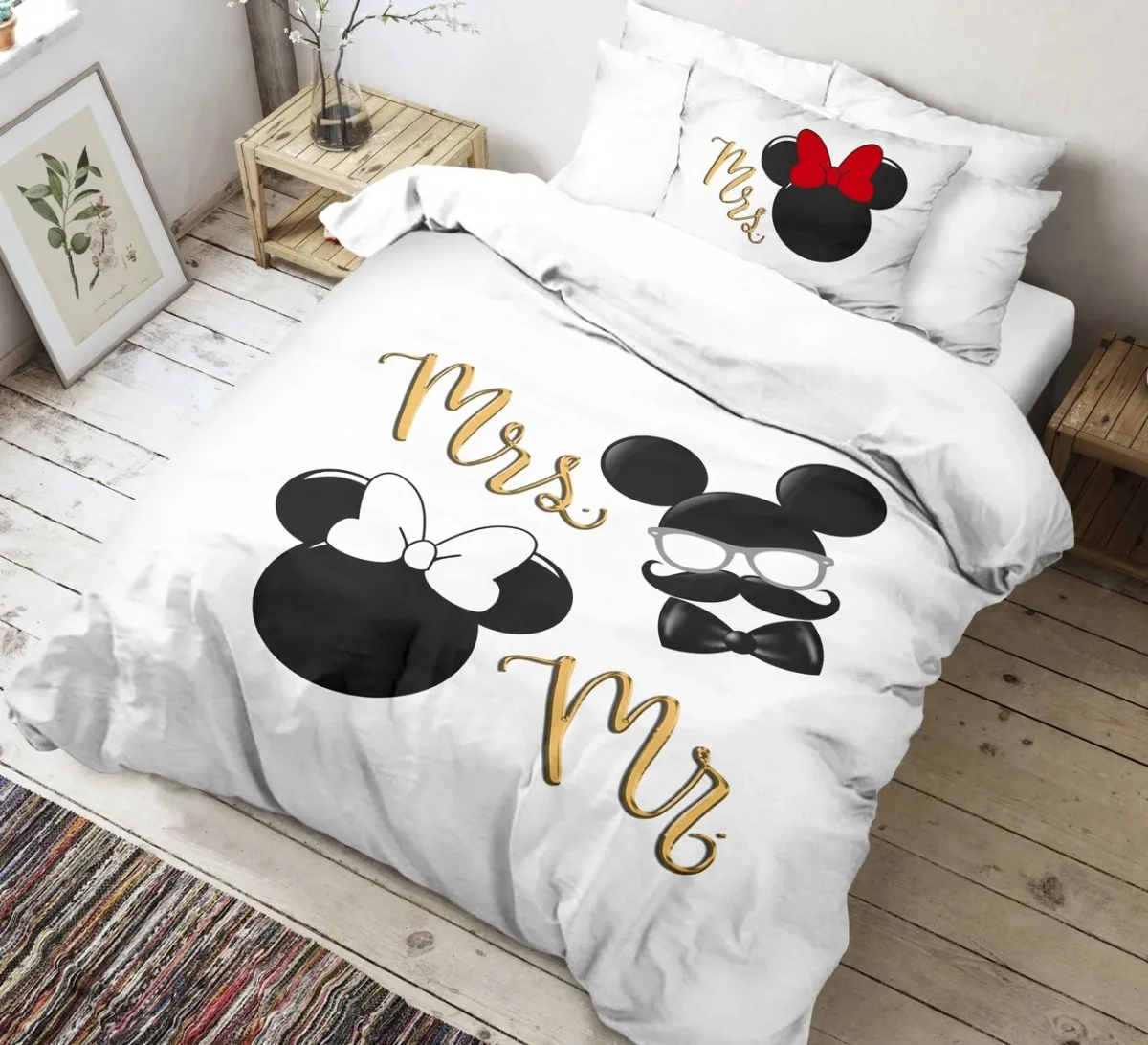 Lenjerie single 3 piese bumbac ranforce The Club Cotton Pure