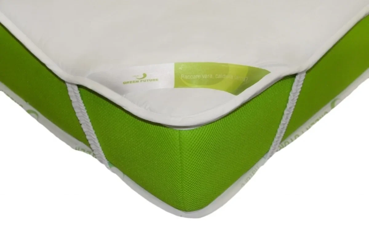 Protectie saltea impermeabila 70x140cm Nature Bamboo Kids Alb