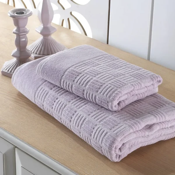 Set 2 prosoape 50x90/90x150cm 100% bumbac Demore Class aluna