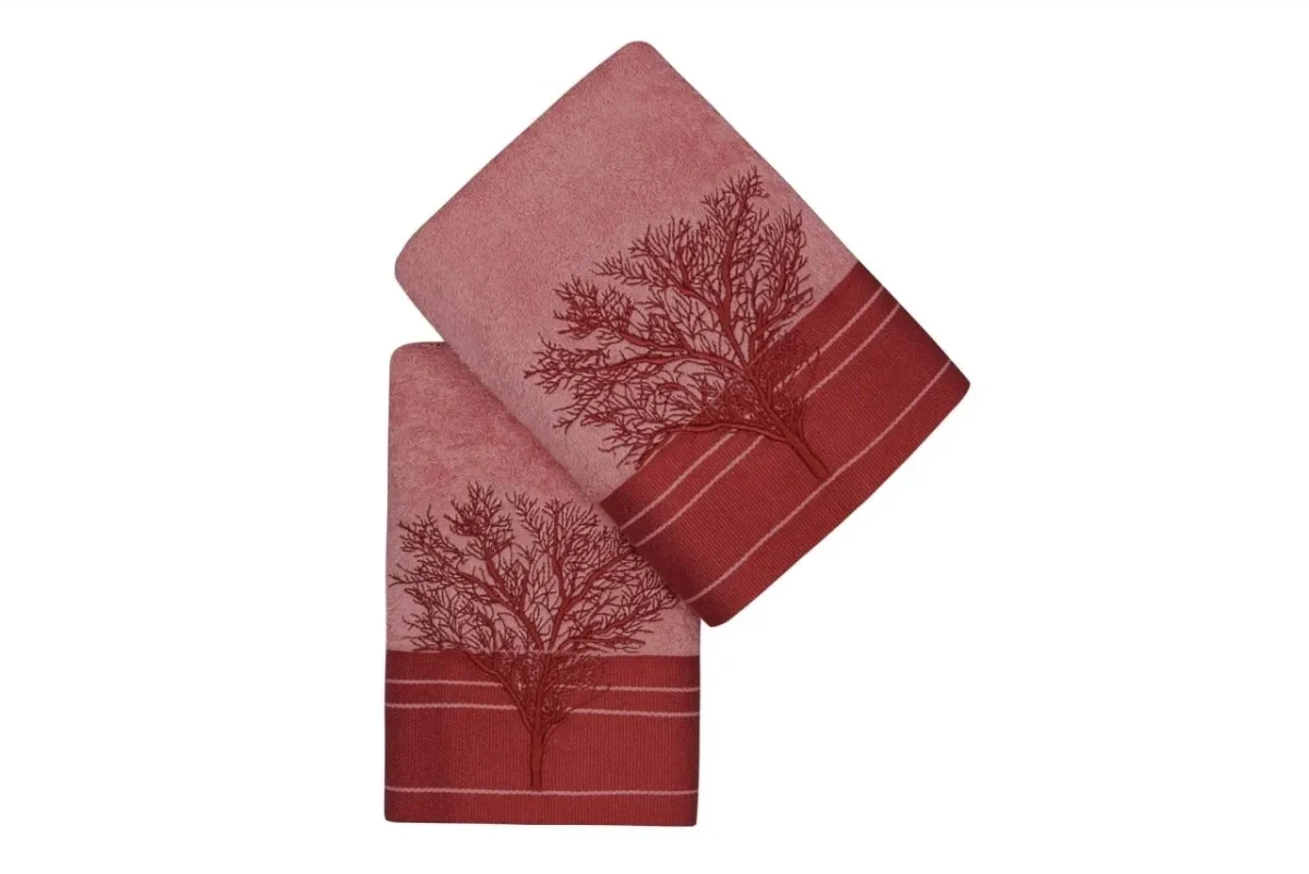 Set 2 prosoape de maini 50x90cm 100% bumbac Hobby Infinity Light Rose