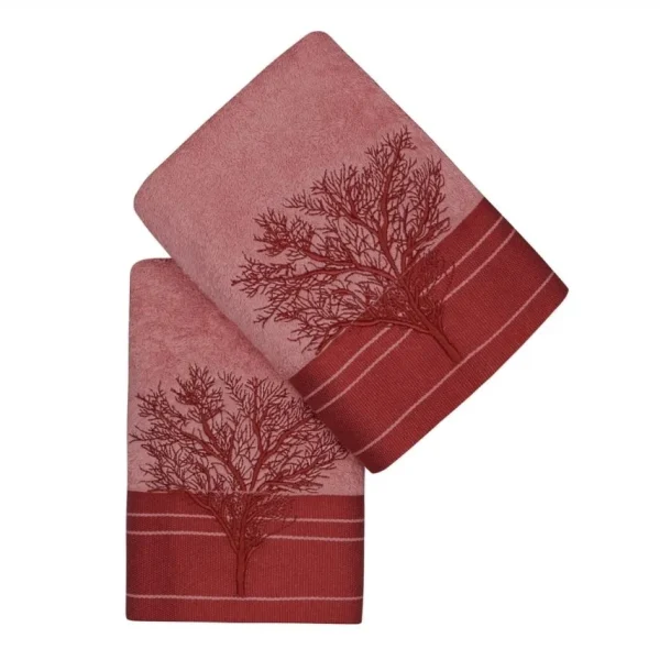 Set 2 prosoape de maini 50x90cm 100% bumbac Hobby Infinity Light Rose