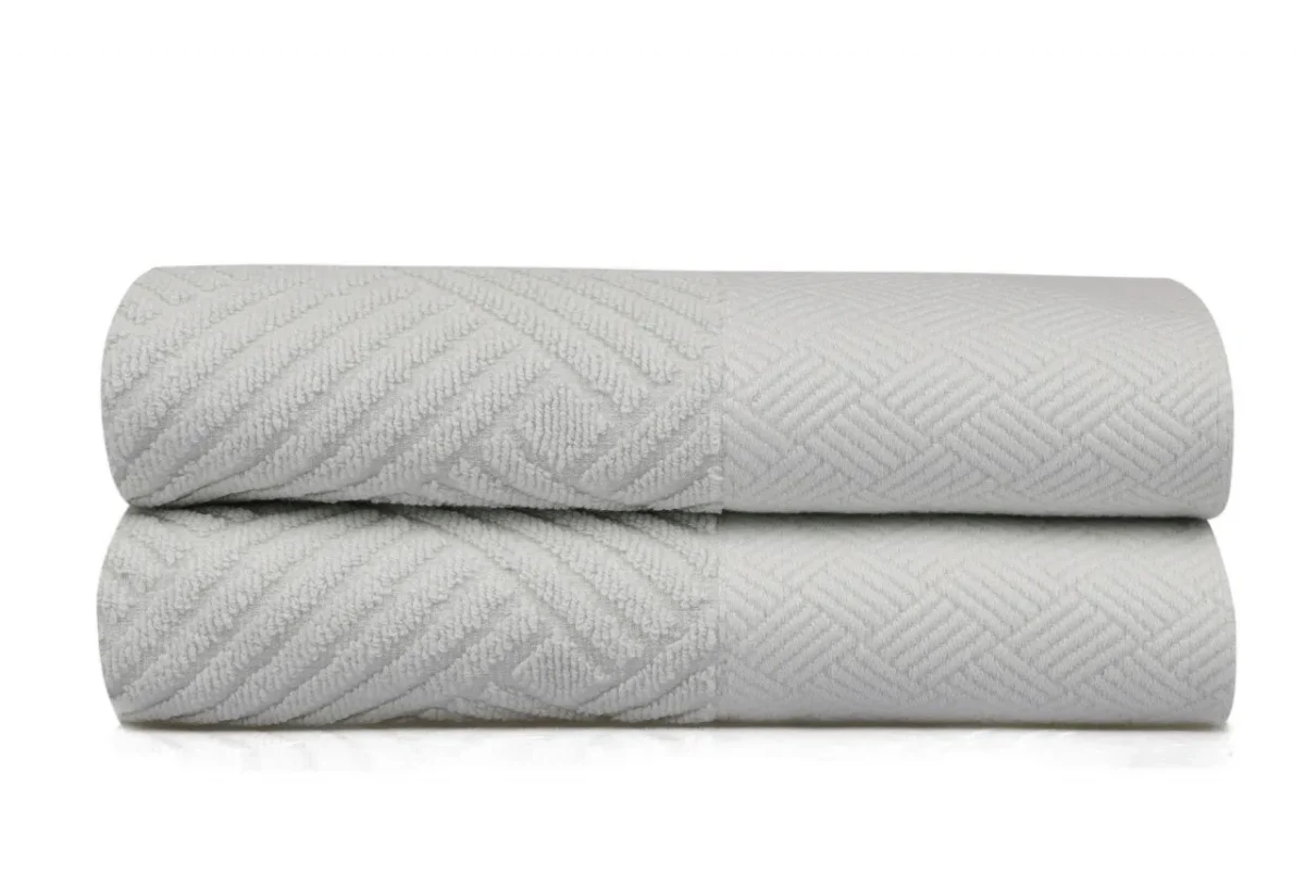 Set 2 prosoape de maini 50x90cm 100% bumbac Saheser Esse Bordur