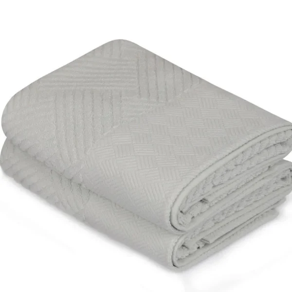 Set 2 prosoape de maini 50x90cm 100% bumbac Saheser Esse Bordur