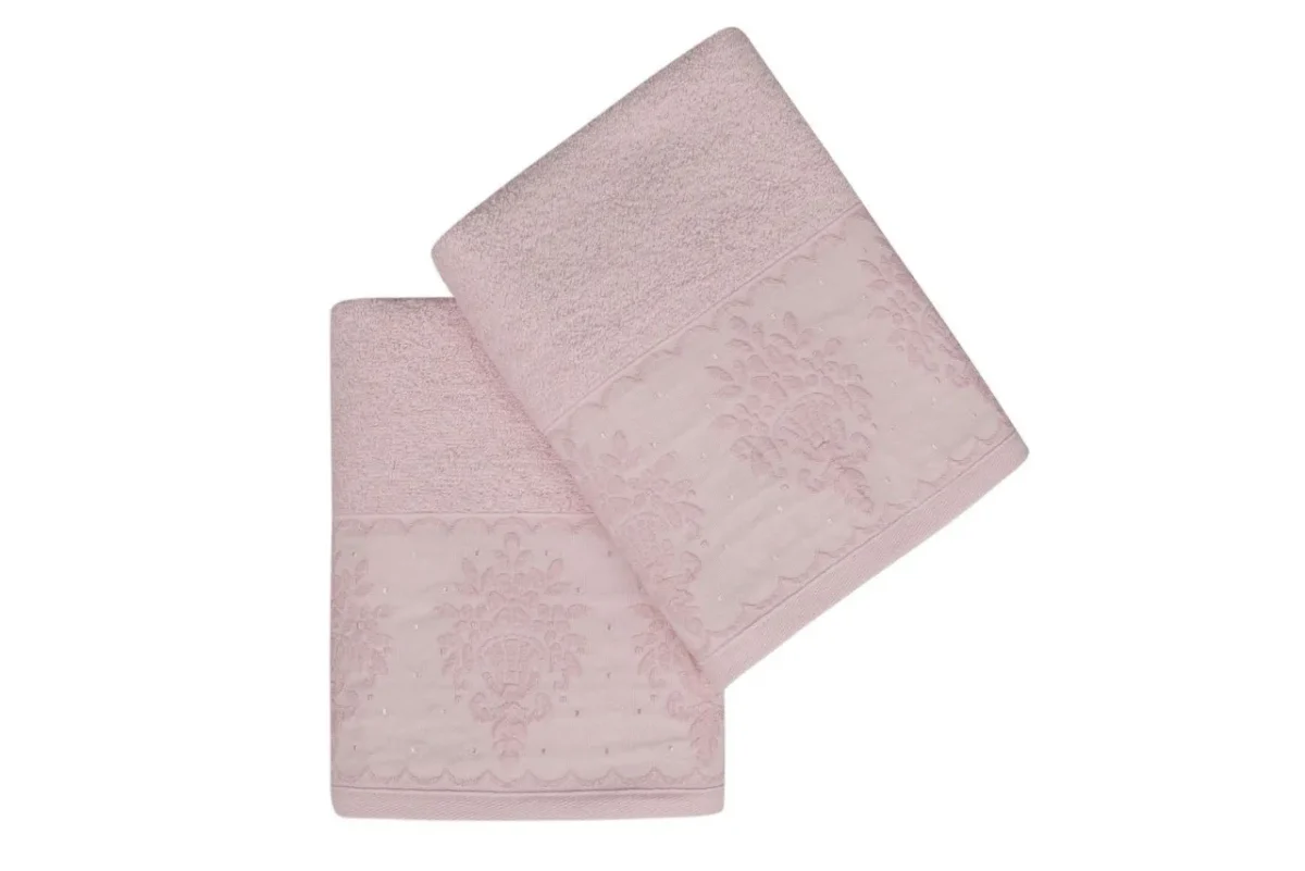 Set 2 prosoape de maini 50x90cm 100% bumbac Soft Kiss Buket