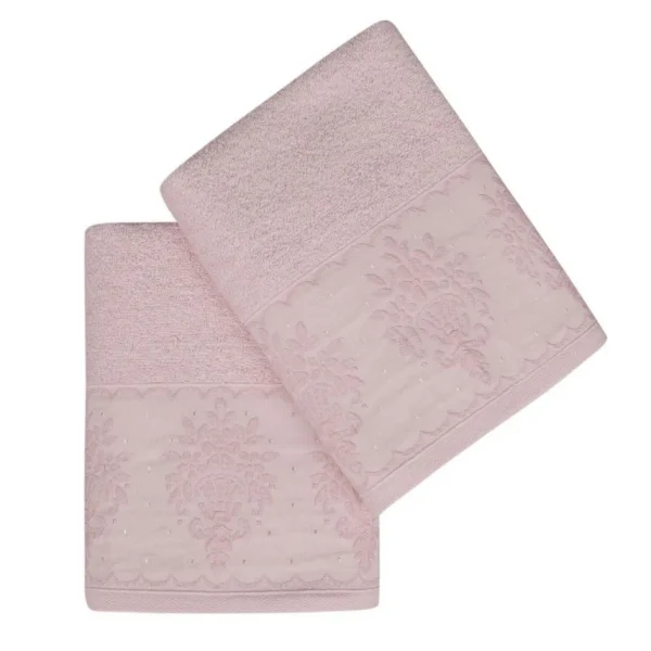 Set 2 prosoape de maini 50x90cm 100% bumbac Soft Kiss Buket