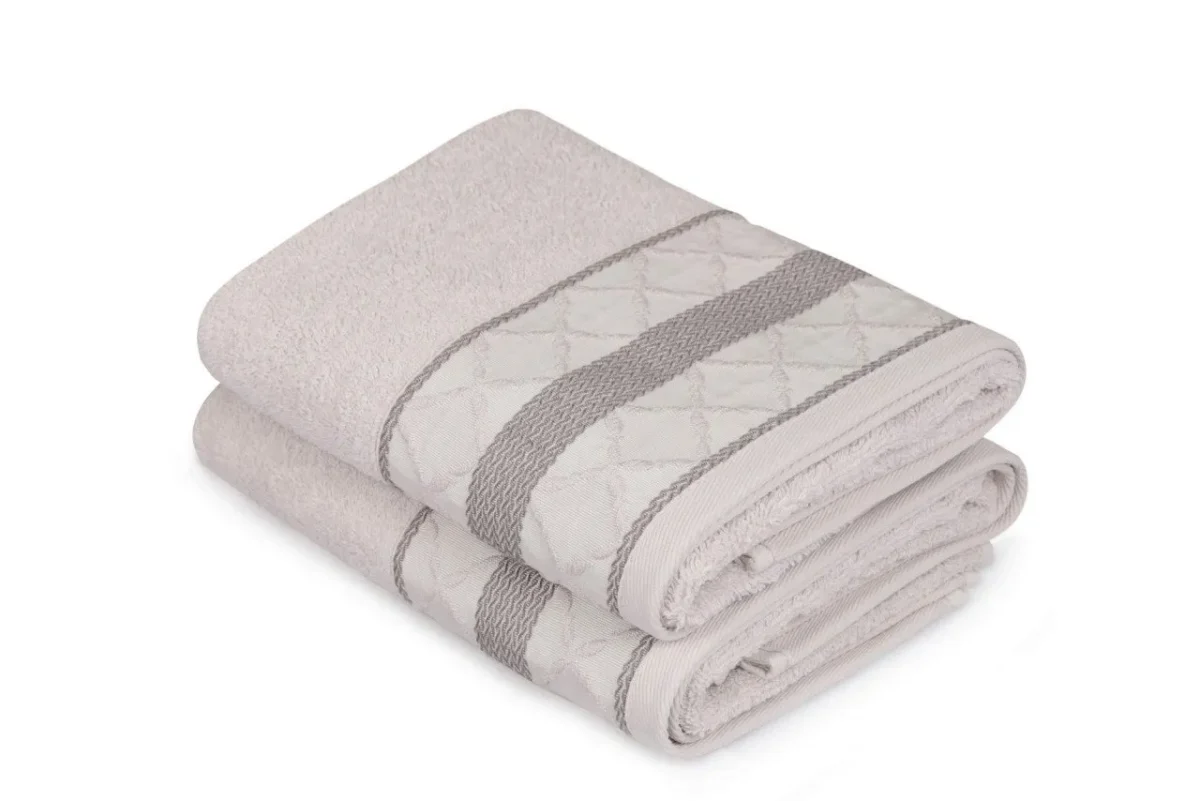 Set 2 prosoape de maini 50x90cm 100% bumbac Soft Kiss Kurdele Baklava