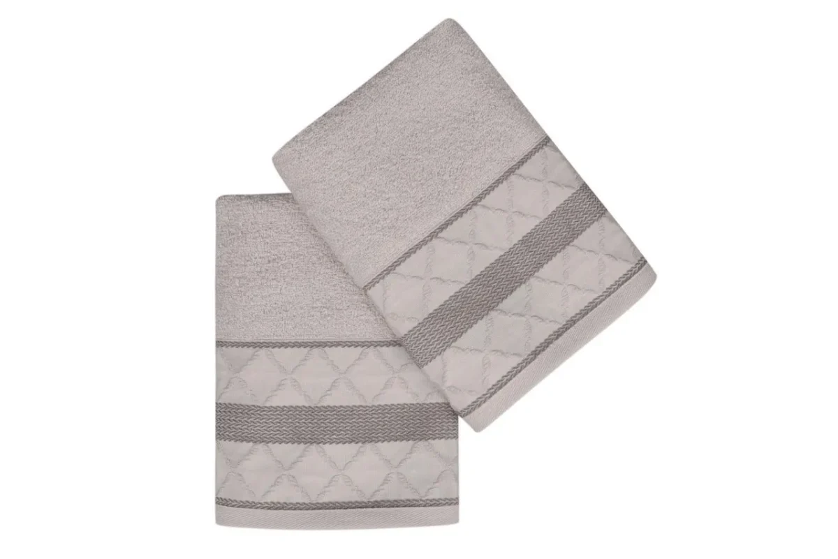 Set 2 prosoape de maini 50x90cm 100% bumbac Soft Kiss Kurdele Baklava