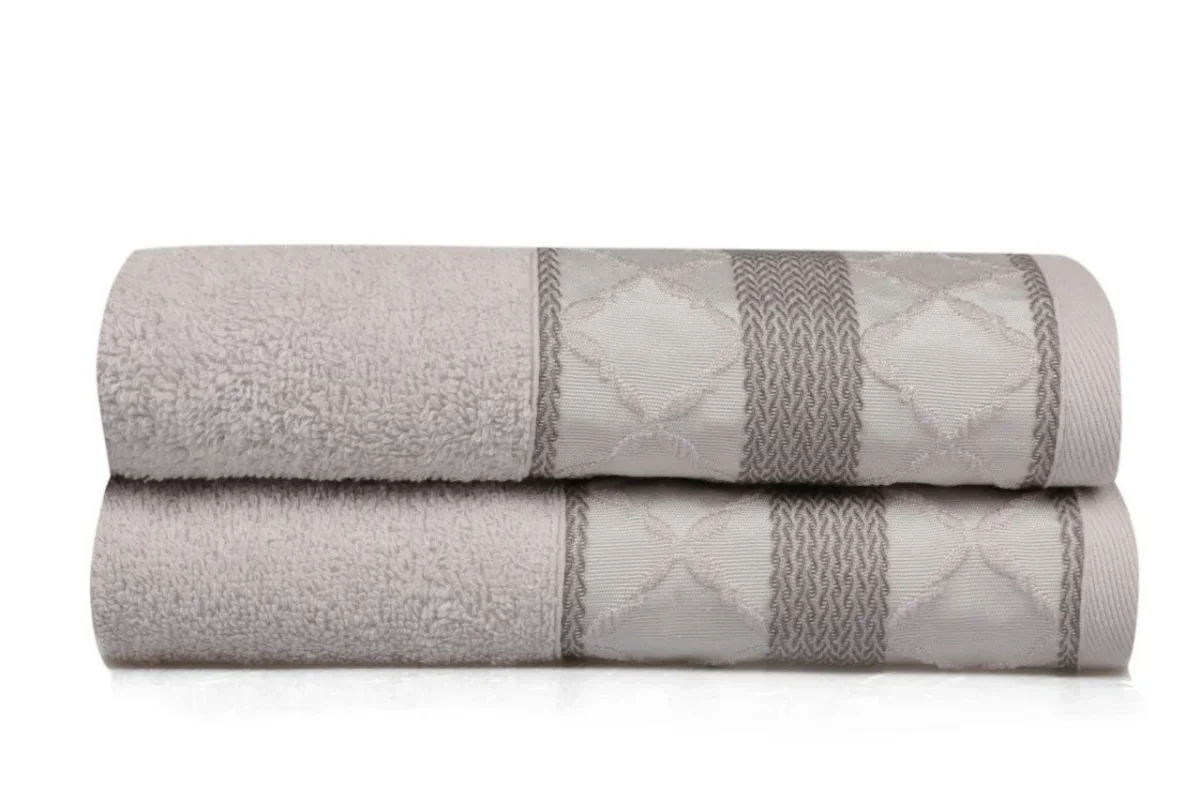 Set 2 prosoape de maini 50x90cm 100% bumbac Soft Kiss Kurdele Baklava