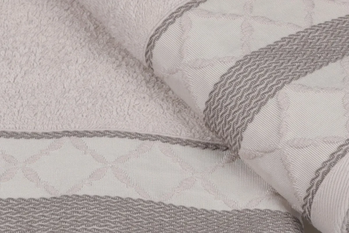 Set 2 prosoape de maini 50x90cm 100% bumbac Soft Kiss Kurdele Baklava