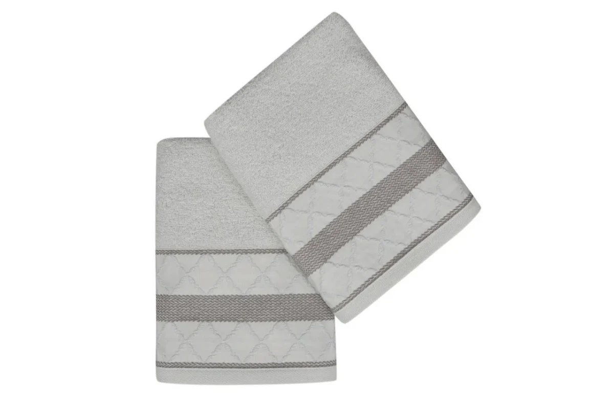 Set 2 prosoape de maini 50x90cm 100% bumbac Soft Kiss Kurdele Baklava