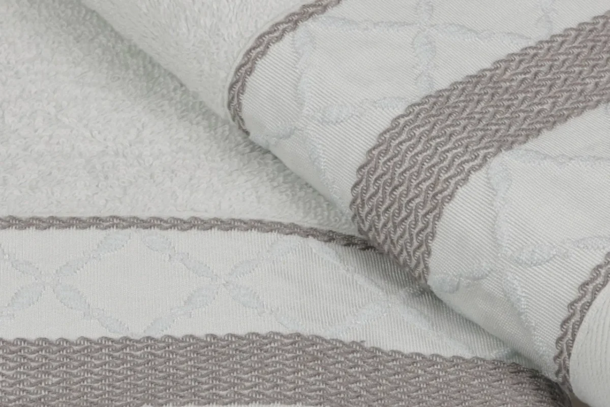 Set 2 prosoape de maini 50x90cm 100% bumbac Soft Kiss Kurdele Baklava