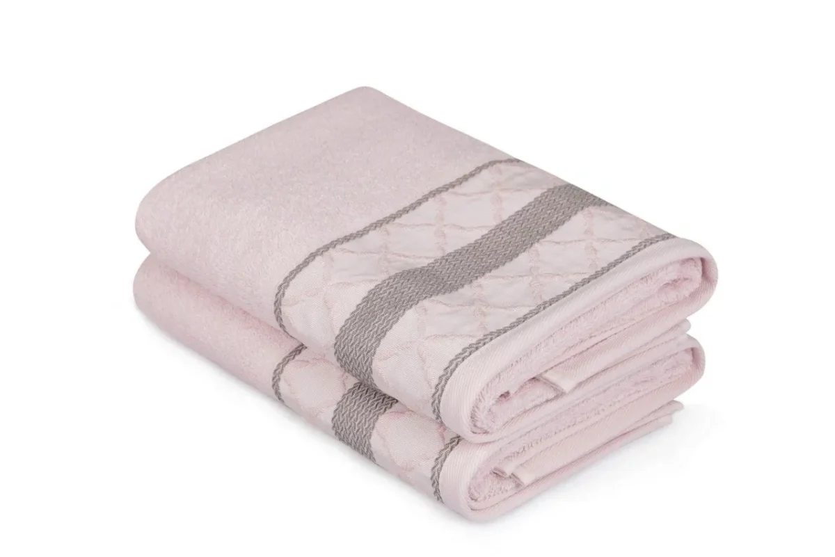 Set 2 prosoape de maini 50x90cm 100% bumbac Soft Kiss Kurdele Baklava