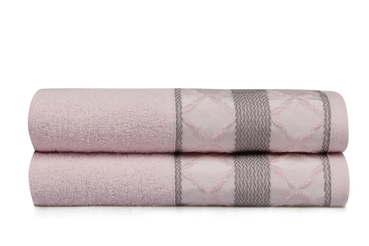 Set 2 prosoape de maini 50x90cm 100% bumbac Soft Kiss Kurdele Baklava