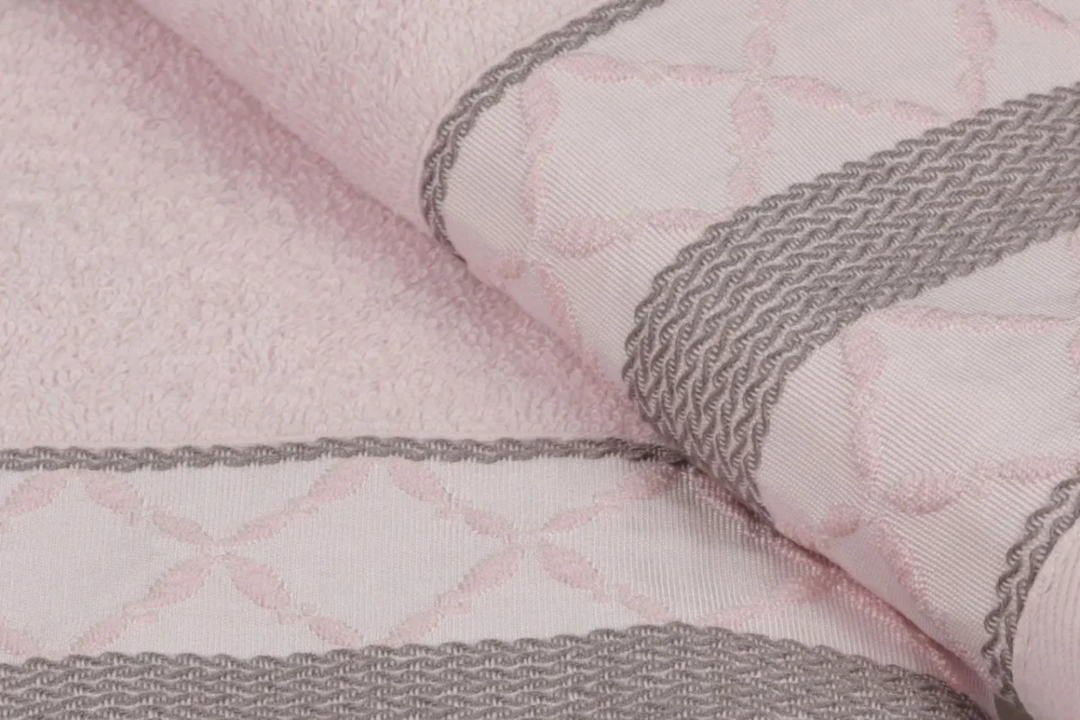 Set 2 prosoape de maini 50x90cm 100% bumbac Soft Kiss Kurdele Baklava