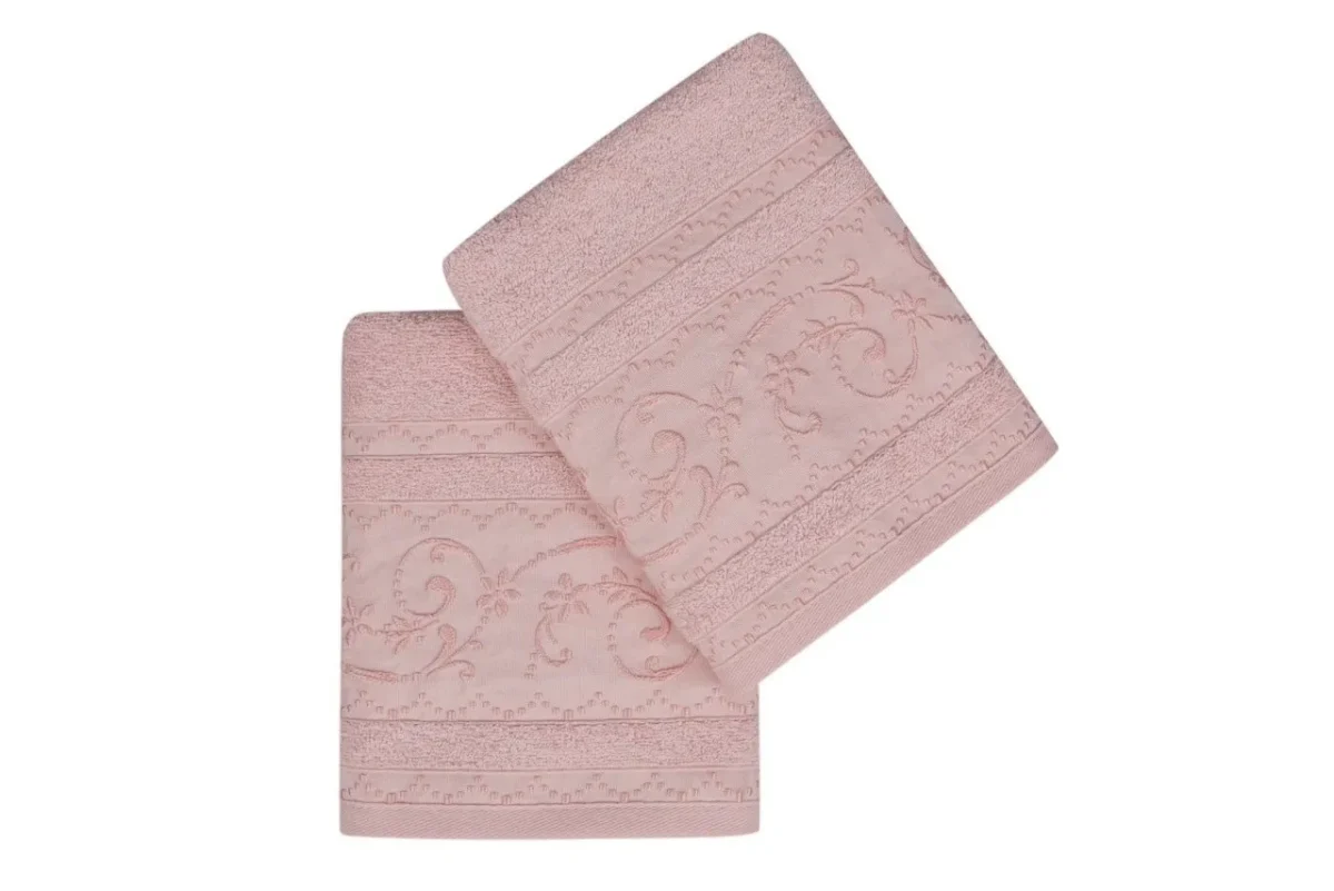 Set 2 prosoape de maini 50x90cm 100% bumbac Soft Kiss Lucca