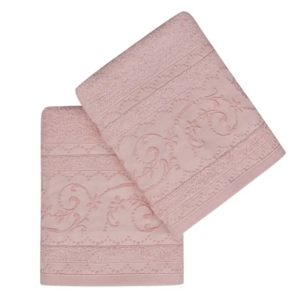 Set 2 prosoape de maini 50x90cm 100% bumbac Soft Kiss Lucca
