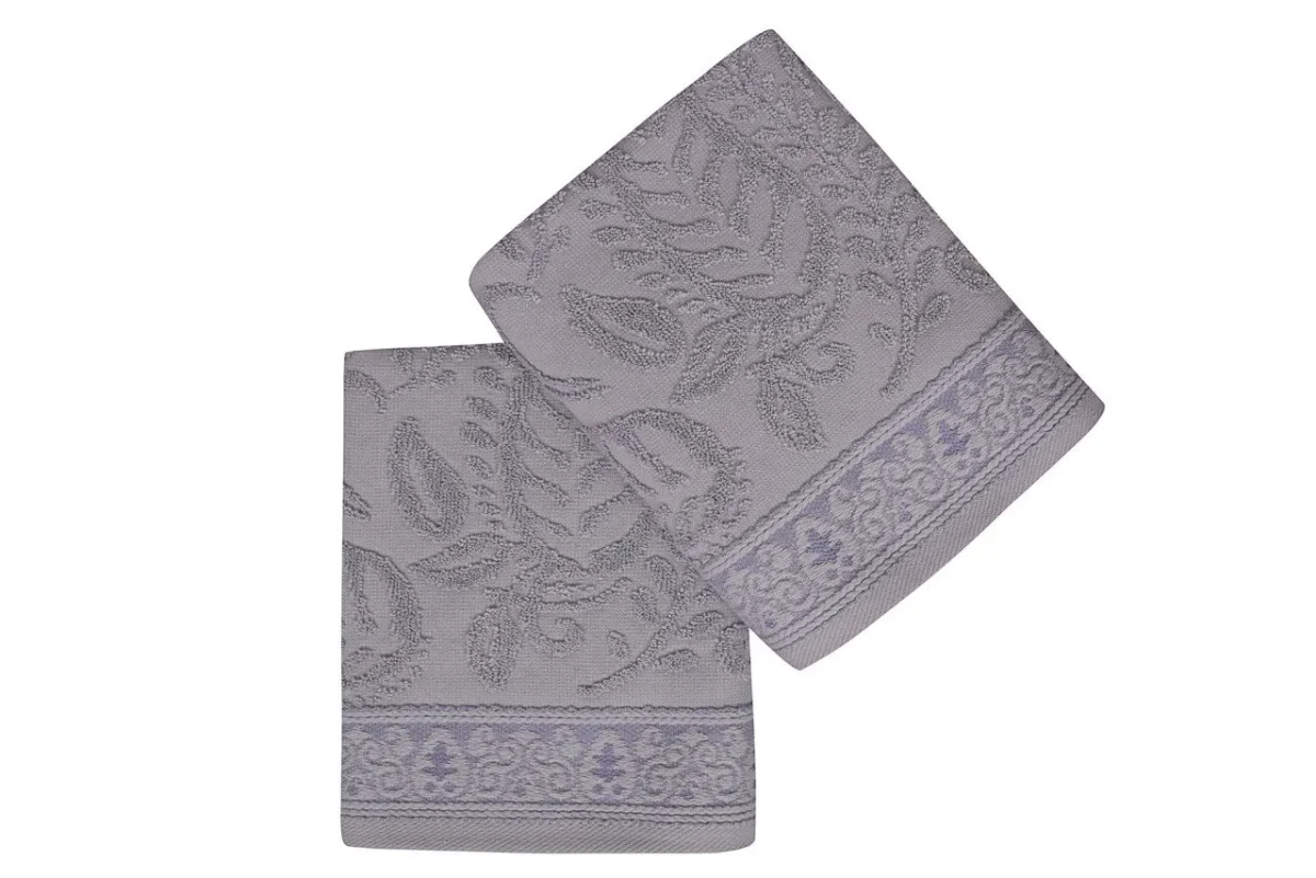 Set 2 prosoape de maini 50x90cm 100% bumbac Soft Kiss Noktalı Şal