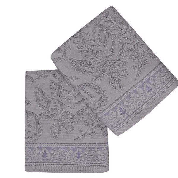 Set 2 prosoape de maini 50x90cm 100% bumbac Soft Kiss Noktalı Şal