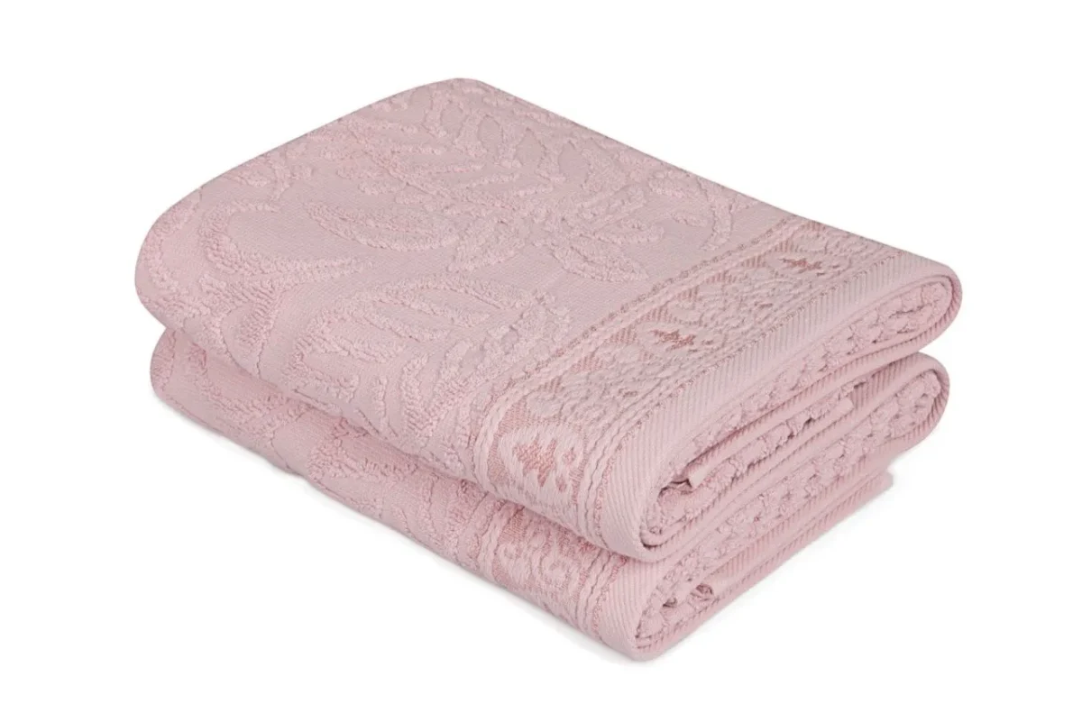 Set 2 prosoape de maini 50x90cm 100% bumbac Soft Kiss Noktalı Şal