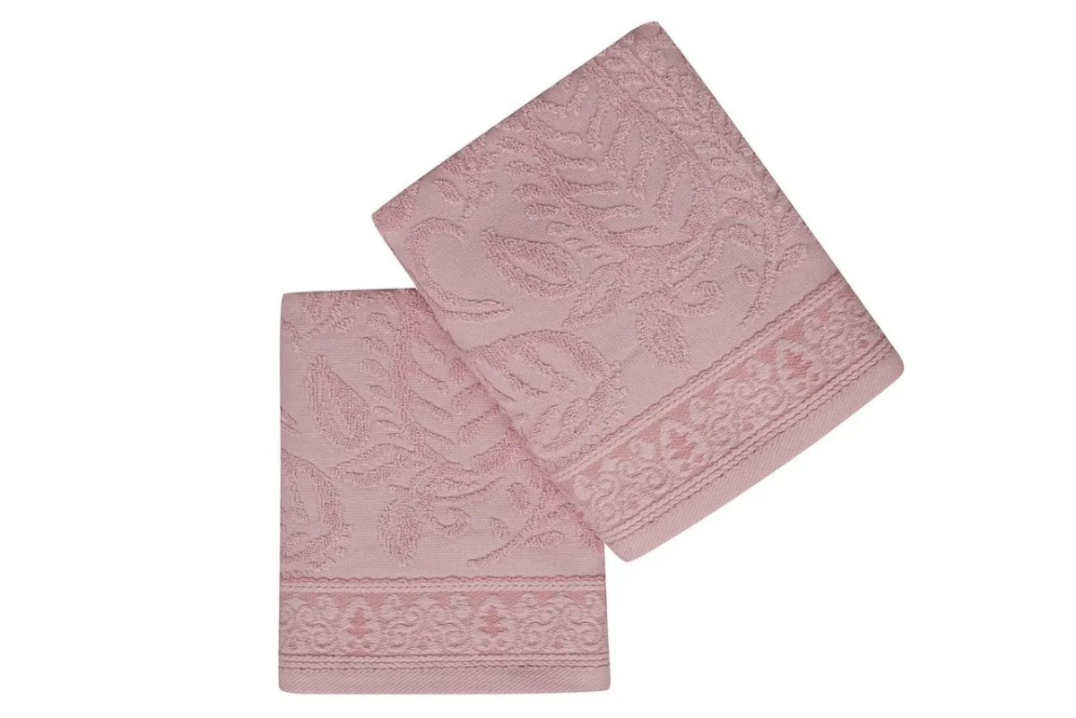 Set 2 prosoape de maini 50x90cm 100% bumbac Soft Kiss Noktalı Şal
