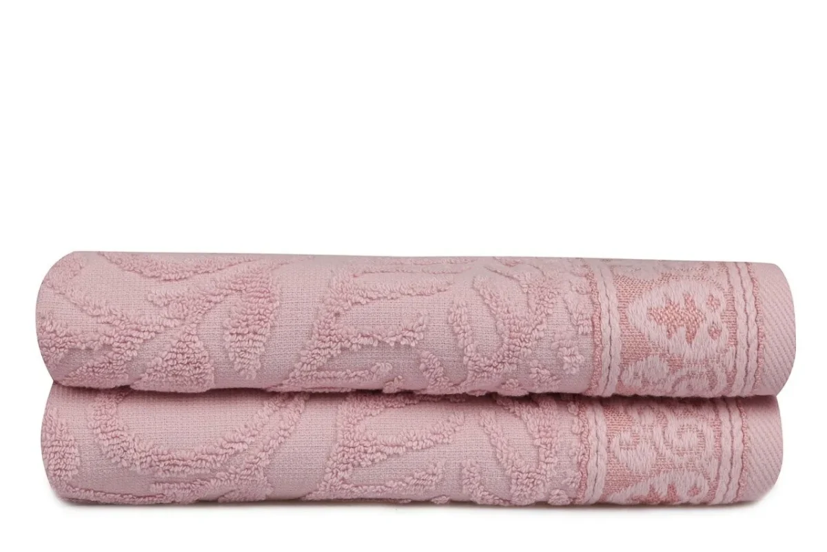 Set 2 prosoape de maini 50x90cm 100% bumbac Soft Kiss Noktalı Şal