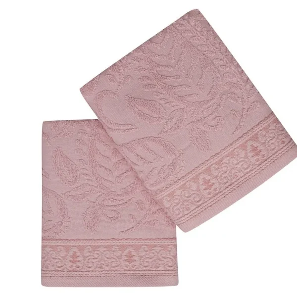 Set 2 prosoape de maini 50x90cm 100% bumbac Soft Kiss Noktalı Şal