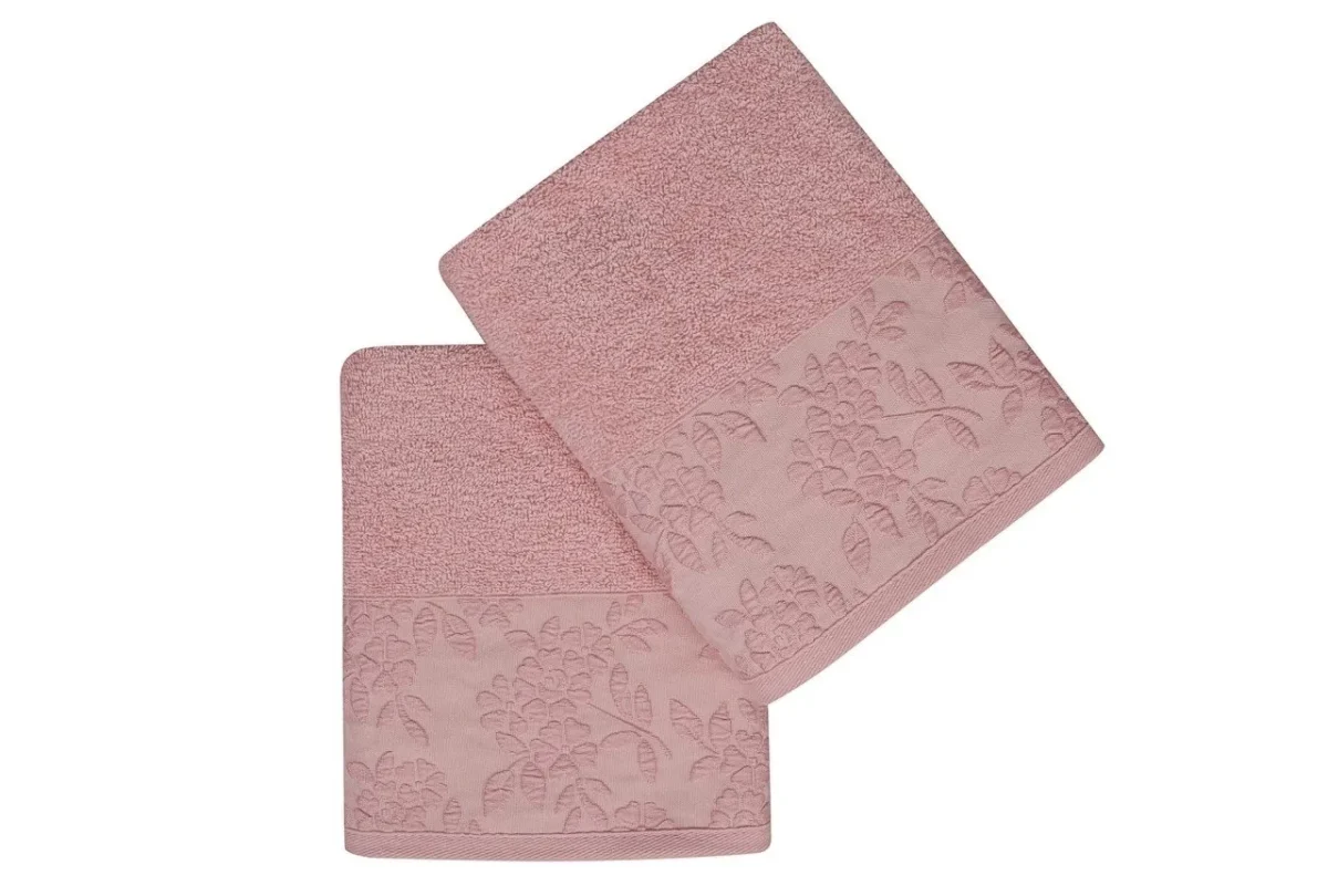 Set 2 prosoape de maini 50x90cm 100% bumbac Soft Kiss Pamela