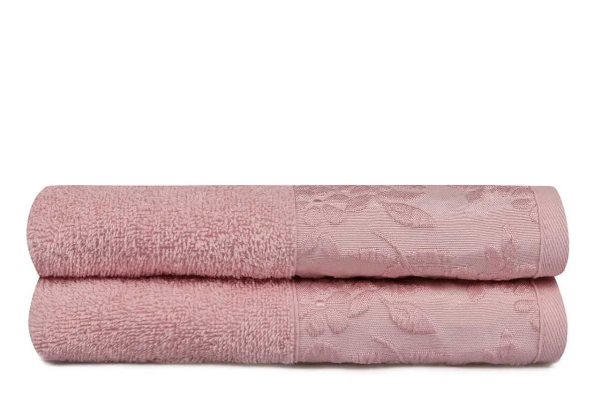 Set 2 prosoape de maini 50x90cm 100% bumbac Soft Kiss Pamela