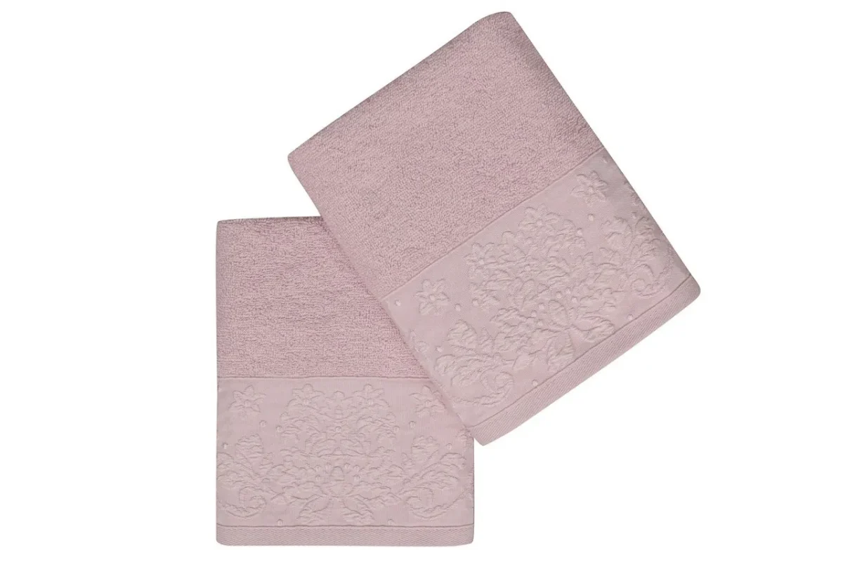 Set 2 prosoape de maini 50x90cm 100% bumbac Soft Kiss Saltanat