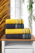 Set 4 prosoape 100% bumbac 420 gsm Bedora Evmila