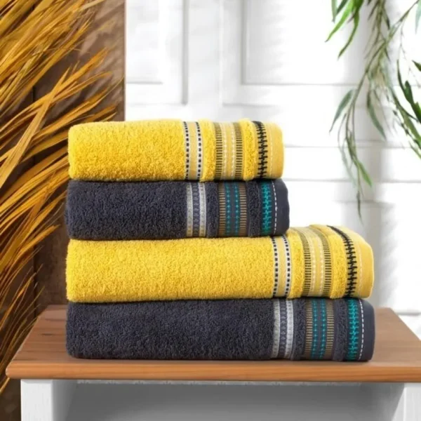 Set 4 prosoape 100% bumbac 420 gsm Bedora Evmila