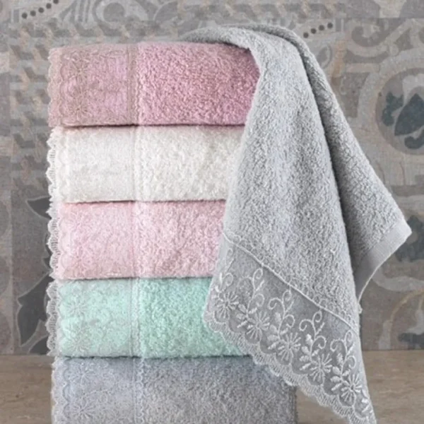 Set 5 prosoape 30x50cm 100% bumbac 400gsm Bedora Lace