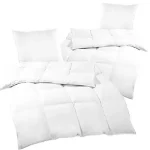 Pachet Luxury Single: Pilotă puf și pană de gâscă matlasată + o pernă puf de gâscă
