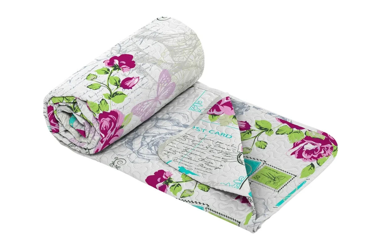 Cuvertura matlasata 2 fete Alcam 210x220cm Rose
