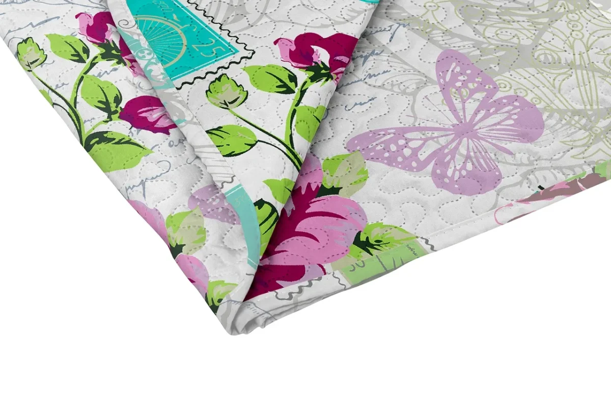 Cuvertura matlasata 2 fete Alcam 210x220cm Rose