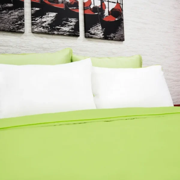 Lenjerie de pat king size Nature 100% Bambus 6 piese verde