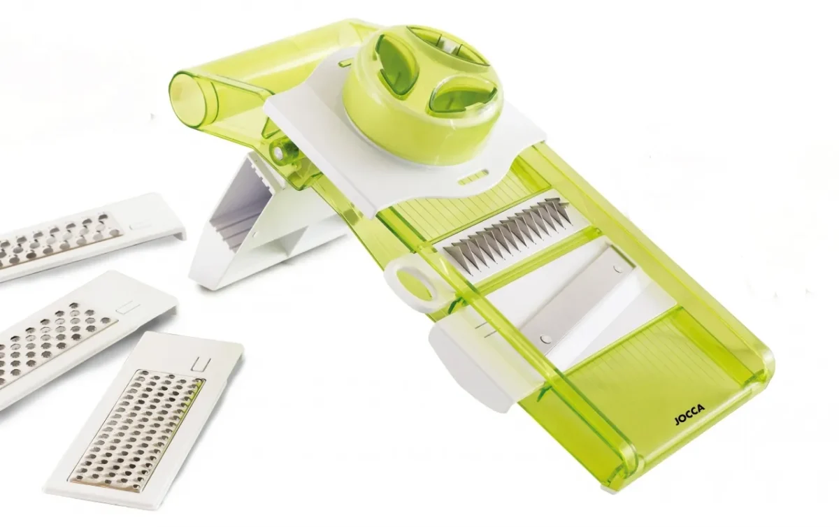 Răzătoare multifuncțională 5 în 1 Jocca inox/plastic alb/verde