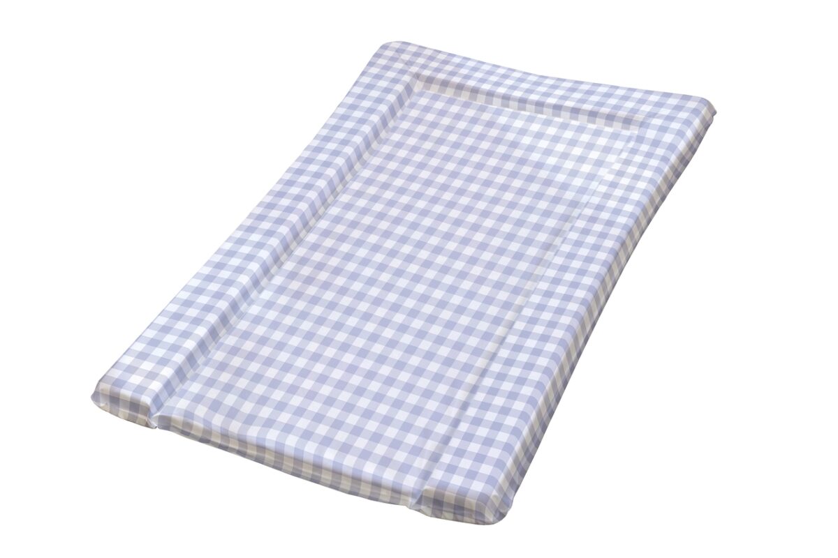 Saltea infasat Bebeluca M 38x70cm Blue Gingham