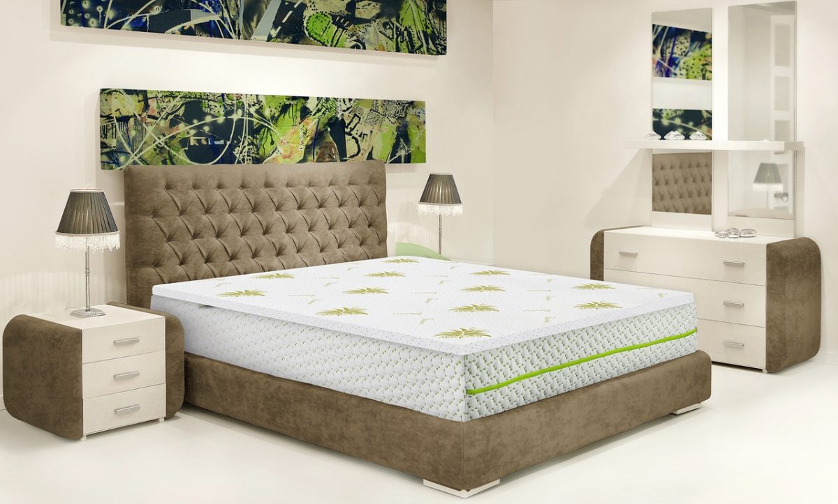 Topper saltea 140x200cm Aloe Vera 7 zone de confort