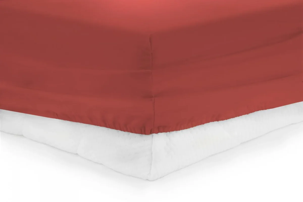 CEARCEAF HEINNER PAT CU ELASTIC 160X200 CM - RED