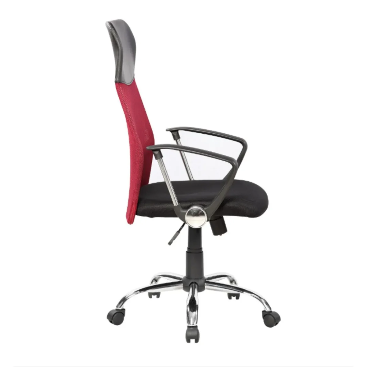 Scaun de birou ergonomic Bedora Lotte Mesh Negru/Rosu