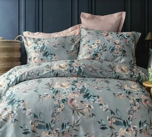 Lenjerie king size 6 piese Issimo Deluxe Digital 100% bumbac satinat Molie