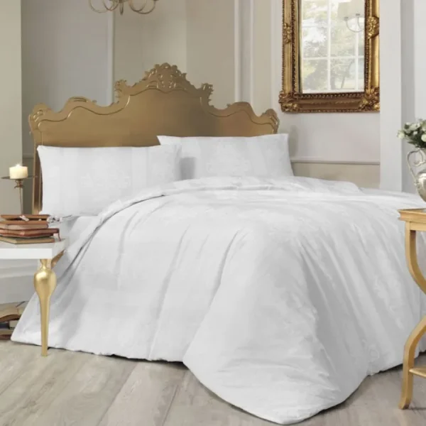 Lenjerie King Size Deluxe Altinbasak Nobby Alb 100% bumbac ranforce