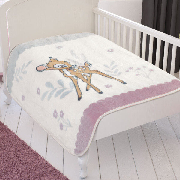 Pătură bebelusi TAC Disney 100x120cm Bambi