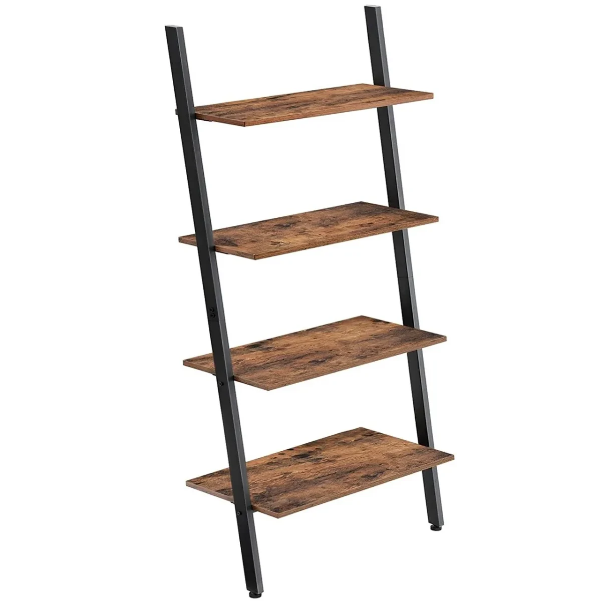 Biblioteca Ladder Vasagle 64x35x150cm fier/PAL maro