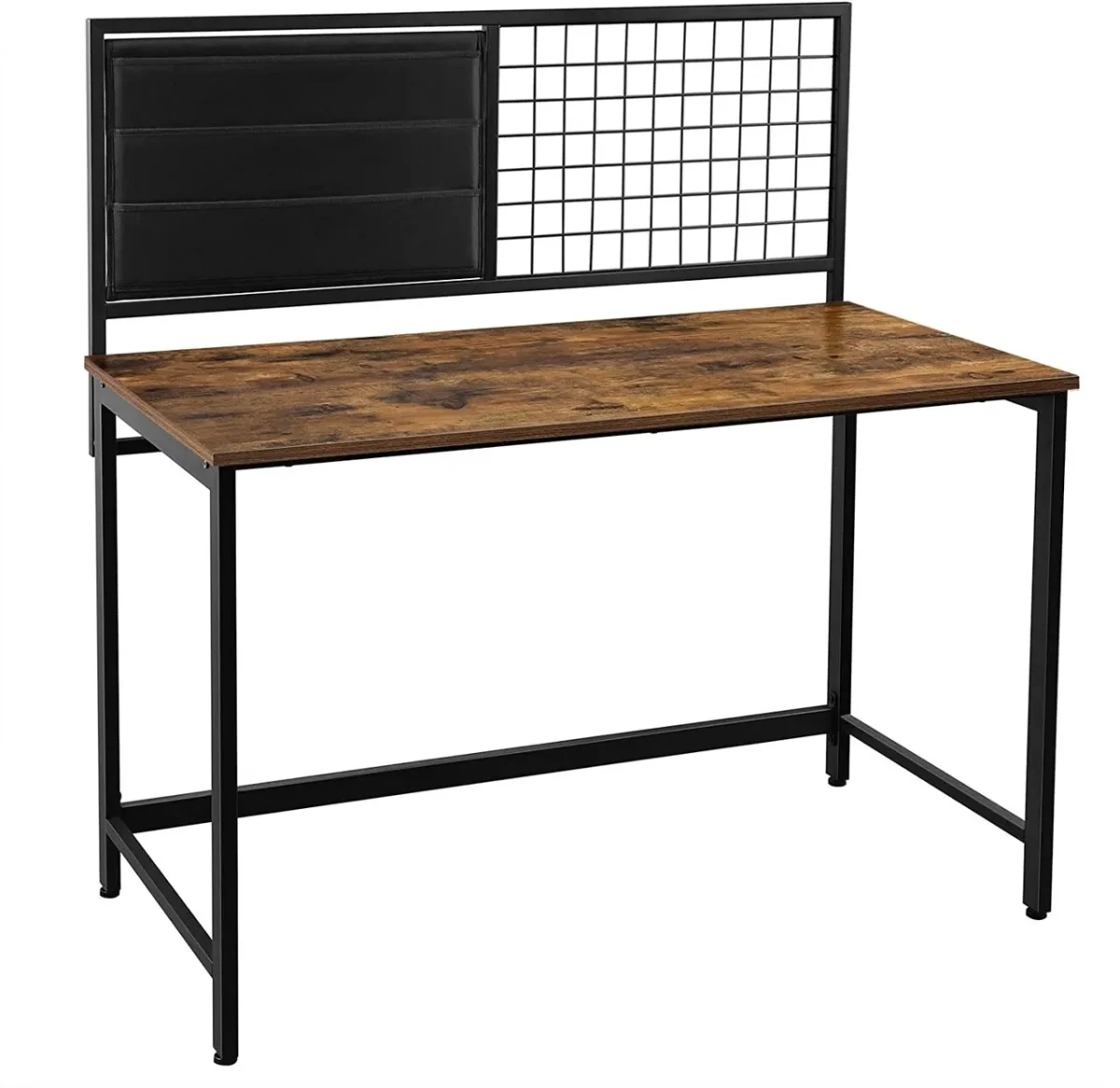 Birou Vasagle 119.5x120.5x60 cm PAL/otel maro antic