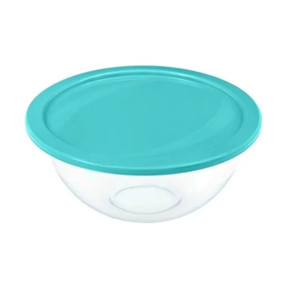 Caserola Marinex 1.5L sticla temperata capac albastru