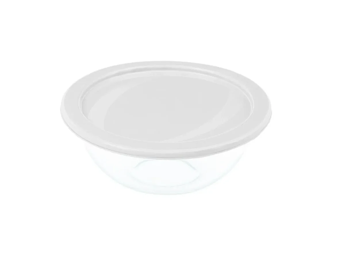 Caserola Marinex 1.5L sticla temperata capac gri